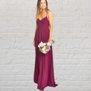 Show Me Your MuMu Godshaw Goddess Gown Maxi Dress Women’s Burgundy XS M